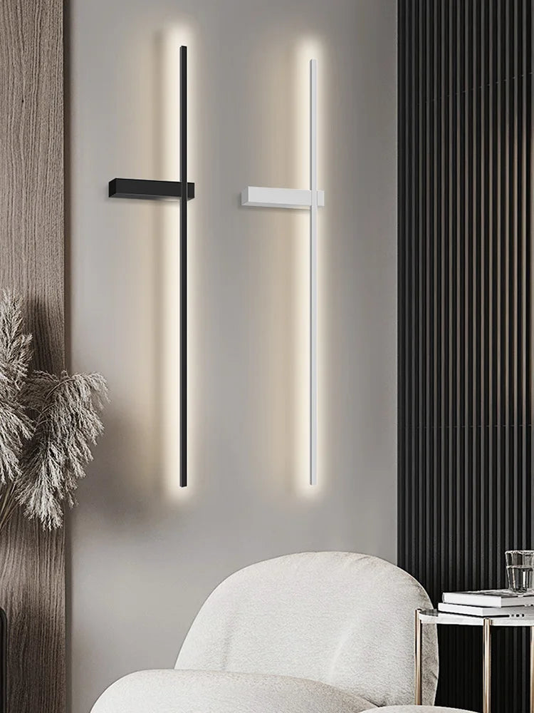 NoirGlow Modern Black Wall Lamp