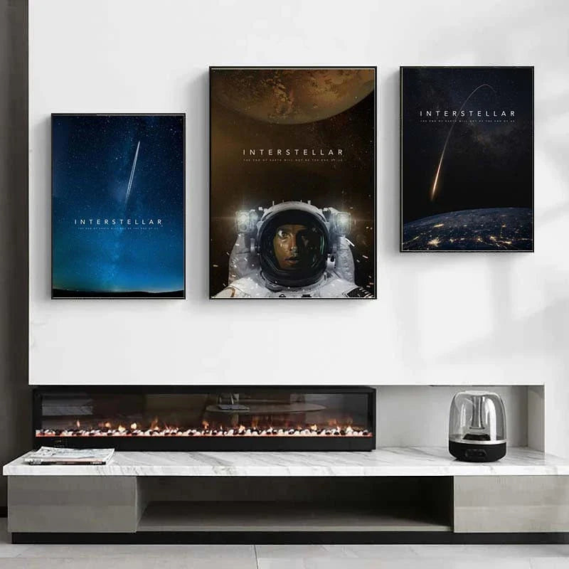 Interstellar Astronaut Wall Poster