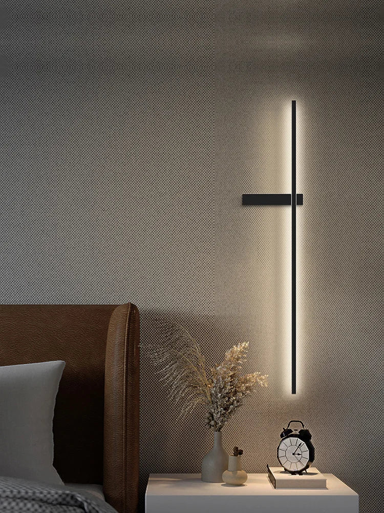 NoirGlow Modern Black Wall Lamp