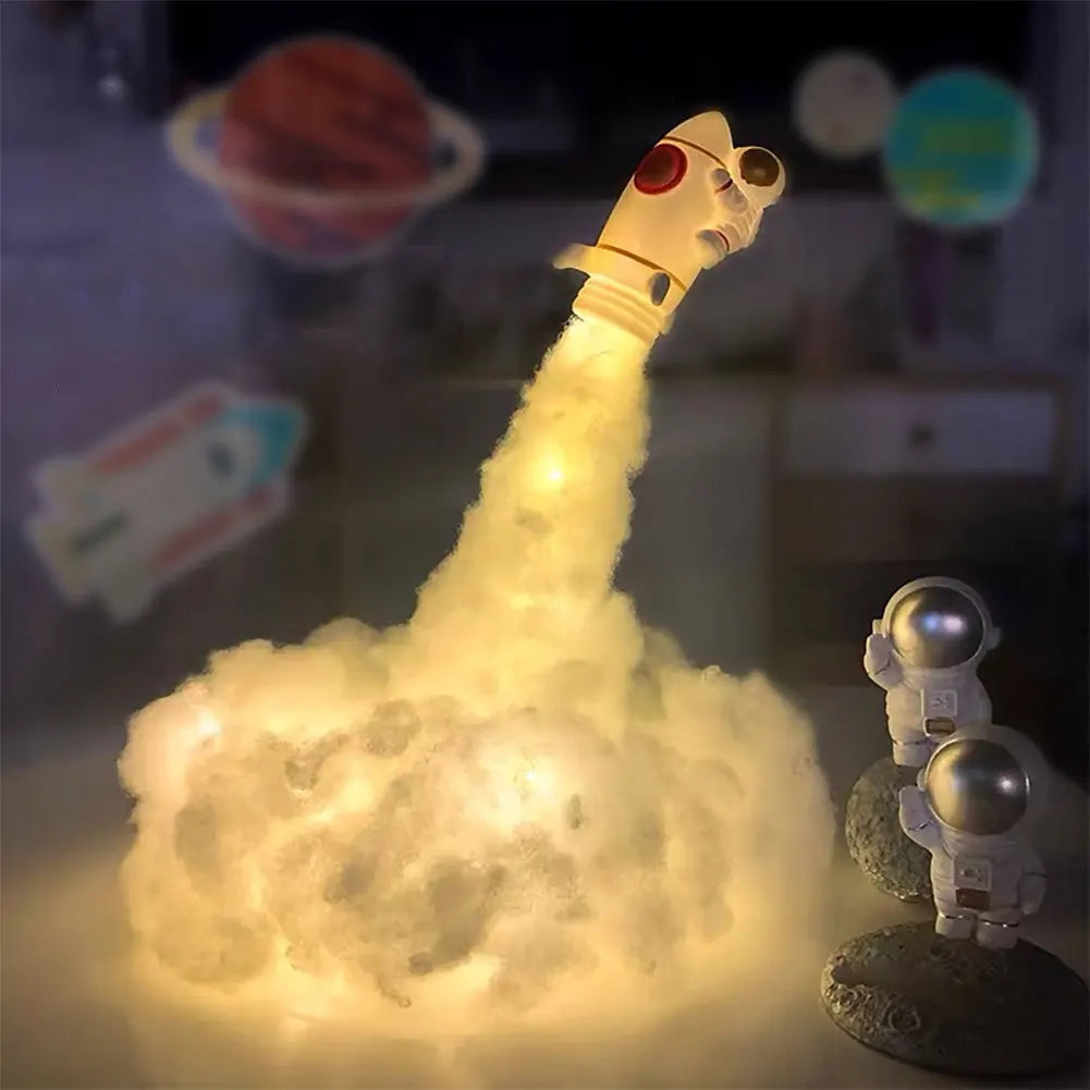 RocketGlow 3D LED Rocket Lamp