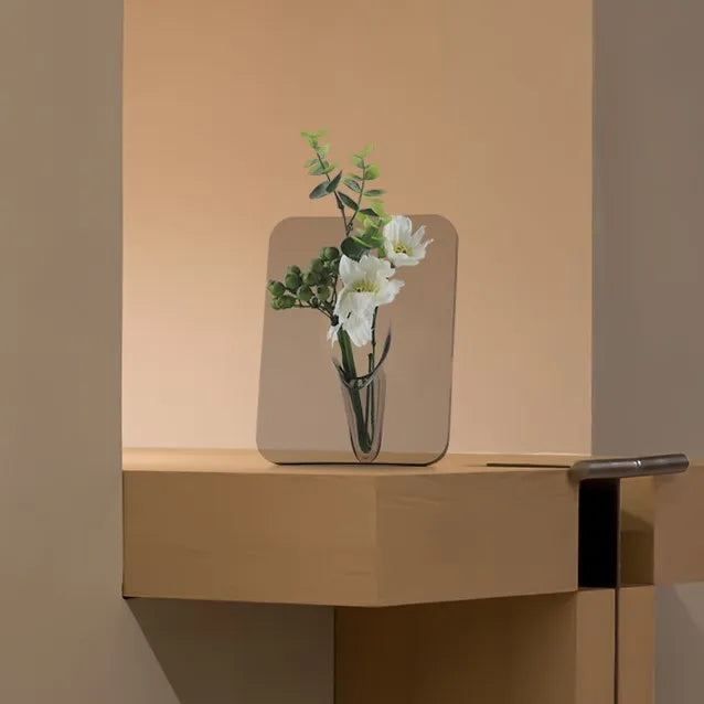 ClearElegance Acrylic Vase & Frame Set