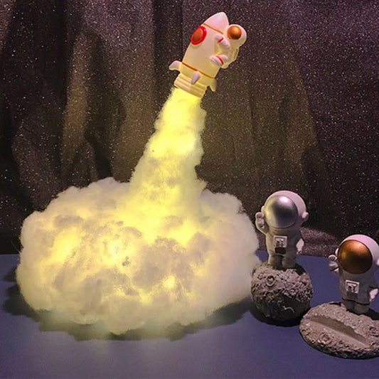 RocketGlow 3D LED Rocket Lamp