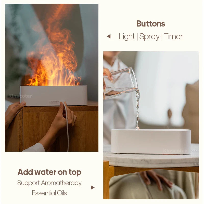 FlameMist Aromatherapy Diffuser & Humidifier