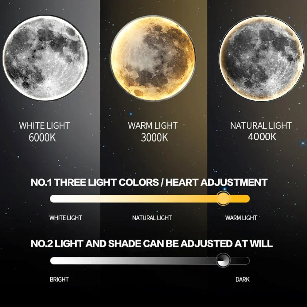 MoonGlow LED Moon Wall Light