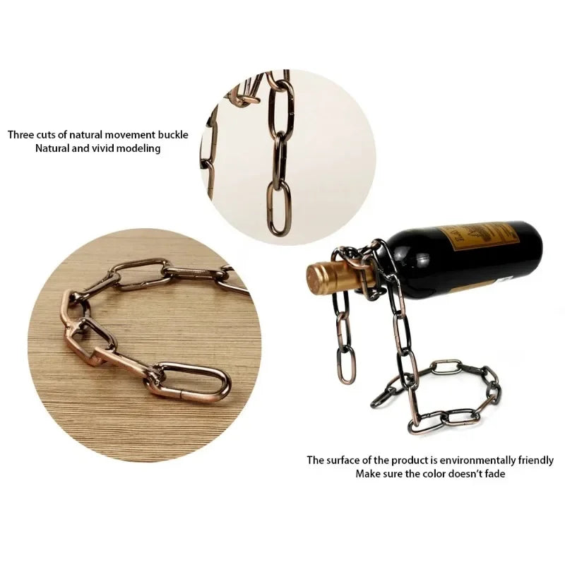 Elegant Chain Wine Rack