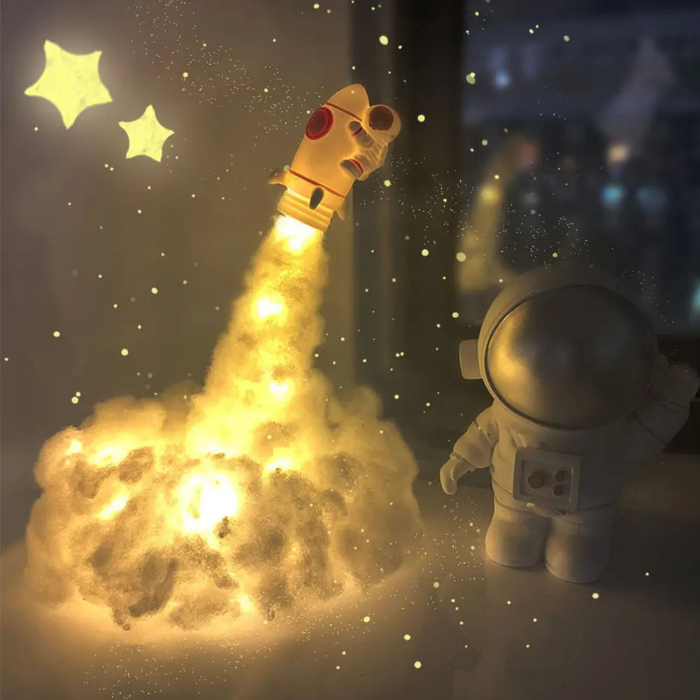RocketGlow 3D LED Rocket Lamp