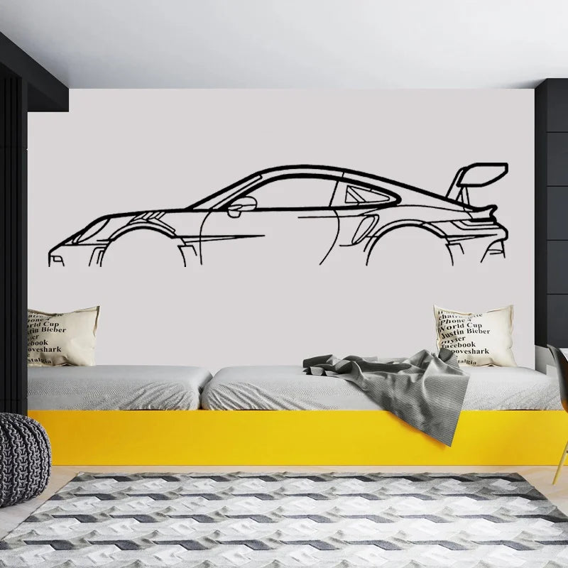 AutoSilhouette Car Wall Art
