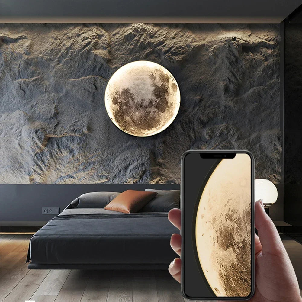 MoonGlow LED Moon Wall Light